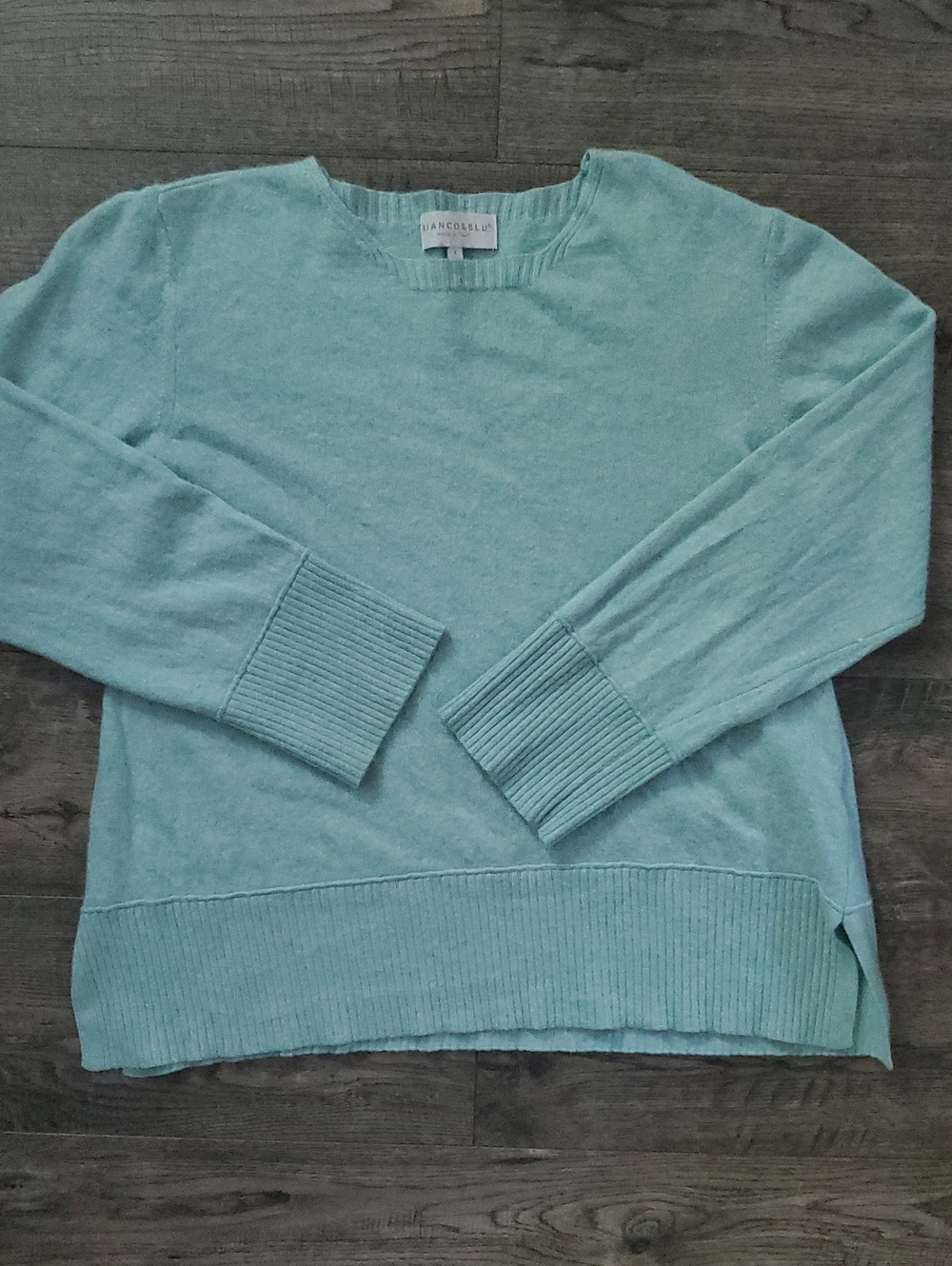 Vince Camuto Seafoam Crewneck Sweater 10%cashmere 15%wool